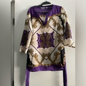New York & Co. Tunic V-Neck 3/4 Lengths Sleeve
